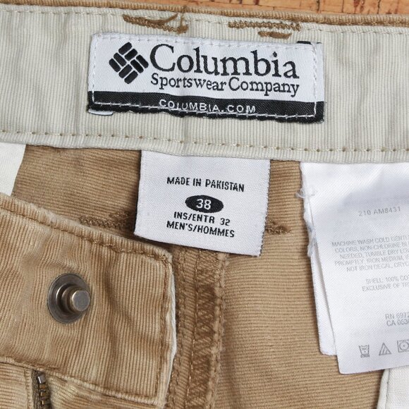Columbia Khaki Pants Mens 38 Tan Distressed - Picture 4 of 13